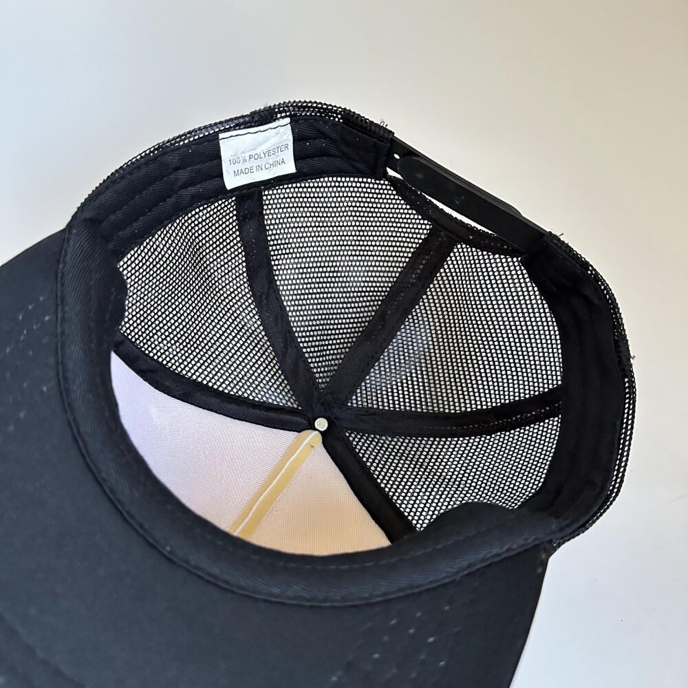 805 Elite Trucker Hat Mesh Back Adjustable Snap Back Cap Black With One Size - Picture 7 of 9